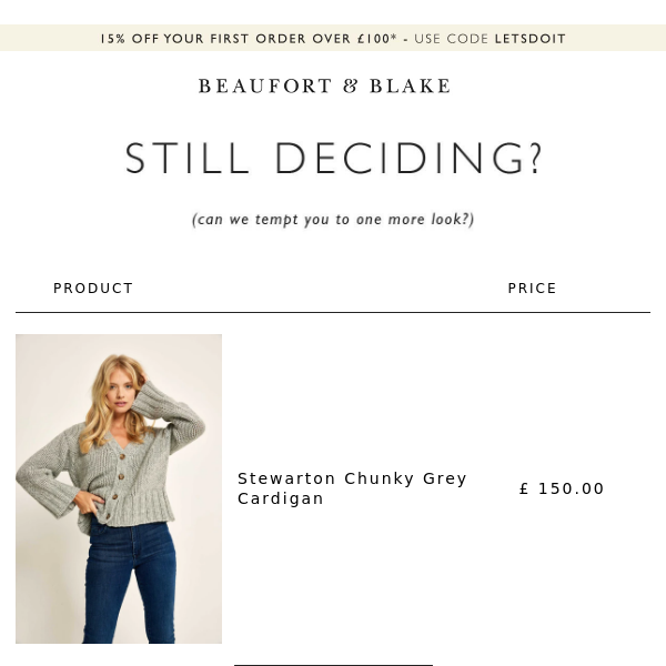 Tempted to take a second look with 15% off?