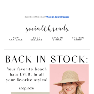 Your FAVORITE hats EVER: BACK IN STOCK! 👏🏼👏🏼👏🏼