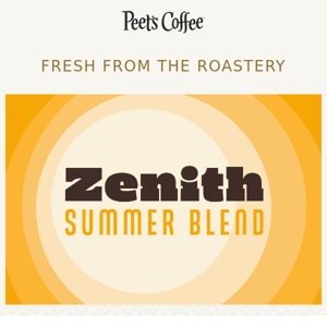 Fresh from the roastery: Zenith Summer Blend