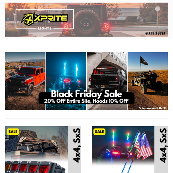 BLACK FRIDAY 20% OFF Site Wide!