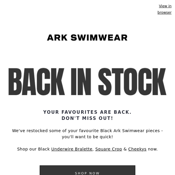 Crops  Ark Swimwear