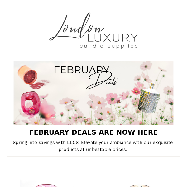 FEBRUARY DEALS ARE HERE!🌸