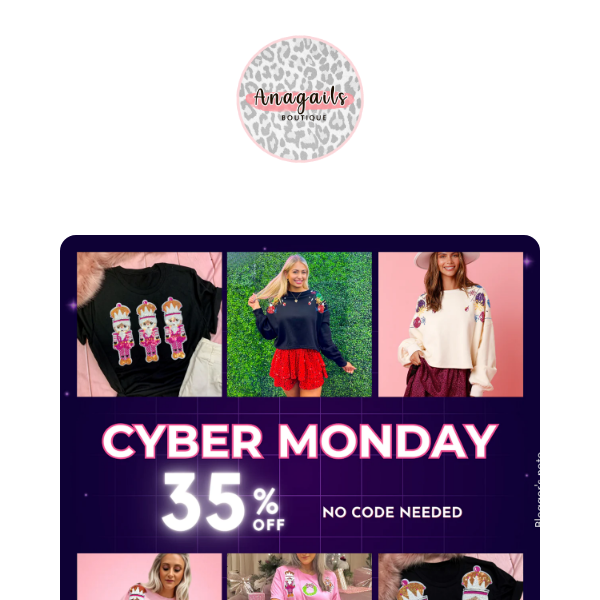 Cyber Monday Madness at Anagails!