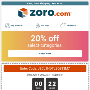 Last Day to Save 20% on Products You'll Love!