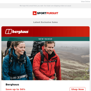 Berghaus - New Range | Fourth Element | Crew Clothing Half Zips | Hunter - Price Drop | Feiyue | Up to 66% Off!