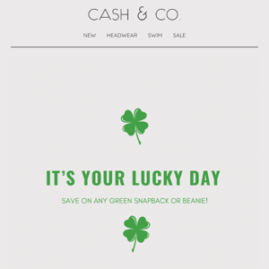 It's your LUCKY day 🍀