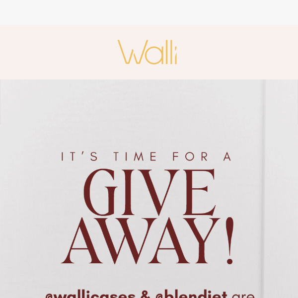 🎁 It's Giveaway Time, Walli Cases