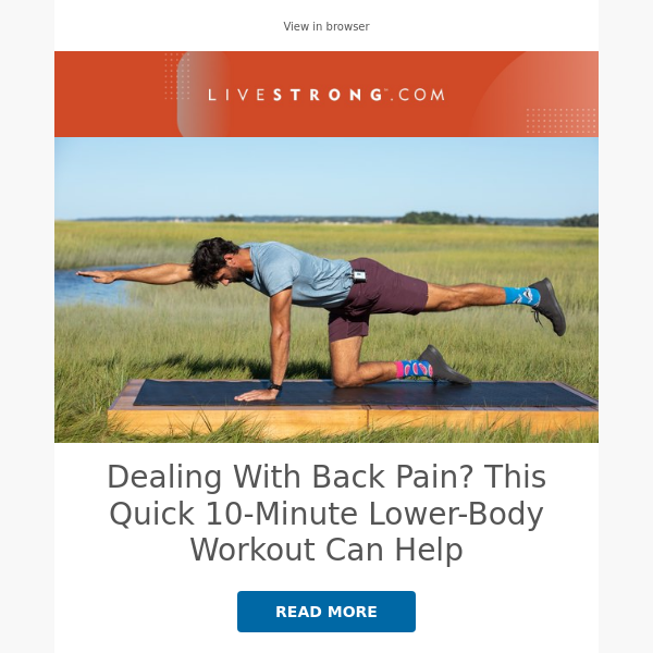 Build Cardio and Full-Body Strength in Just 10 Minutes a Day, This Lower-Body Workout Deals With Back Pain, and More