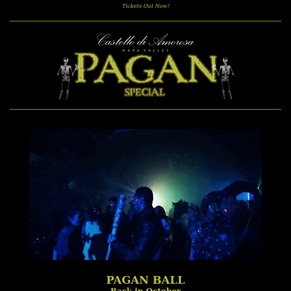 The Pagan Ball Release! 🎟️🎃🍷😱🏰