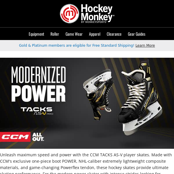 CCM Tacks AS-V Pro Senior Hockey Skates (2022) with Step Blacksteel