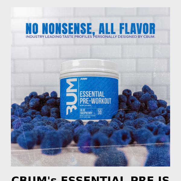 🏆 4 x Mr Olympia CBUM's Essential Pre-Workout Is Back In Stock!