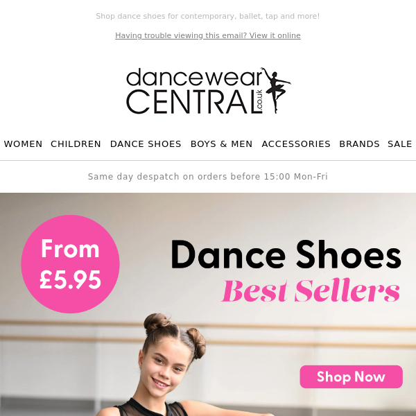 Dancewear Central UK - Latest Emails, Sales & Deals