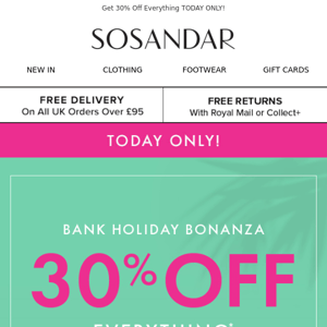 The Bank Holiday Bonanza Starts NOW!