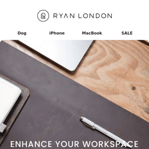 Upgrade Your Workspace with Ryan London's Leather Desk Mats