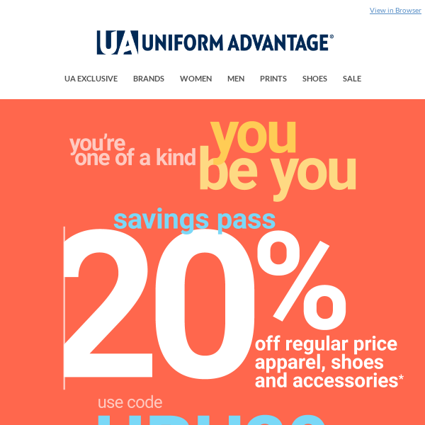 UBU! A SAVINGS pass AND great advice - Uniform Advantage