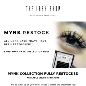 MYNK Collection RESTOCKED! 🥳