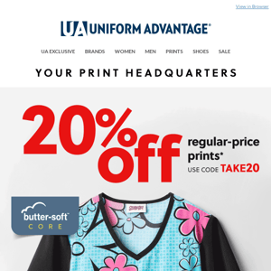 Uniform Advantage, these prints are EVERYTHING!