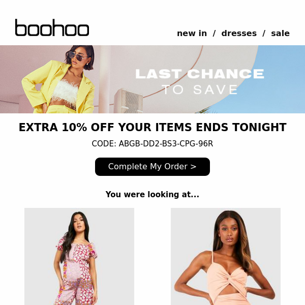 LAST CHANCE: Money Off Your Browsed Items…