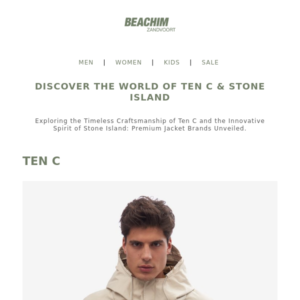 Unveil the World of Ten C & Stone Island at Beachim: Timeless Craftsmanship Meets Innovative Design