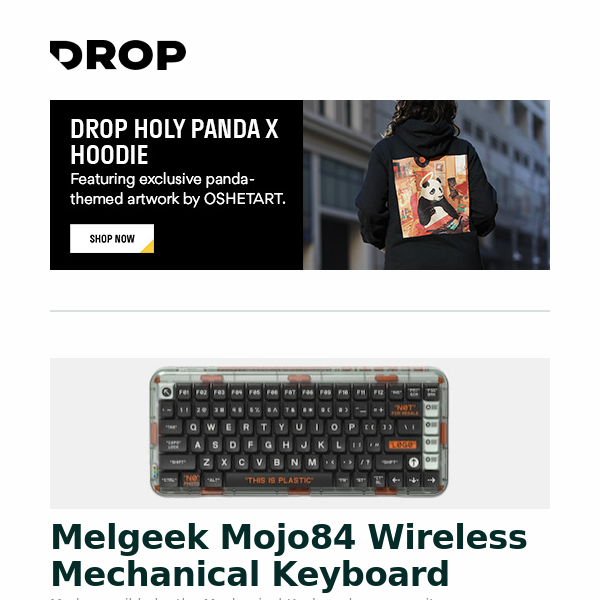 Melgeek Mojo84 Wireless Mechanical Keyboard, Ultimate Ears 18+ Pro Universal Fit IEMs, Massdrop x Sennheiser HD 6XX Headphones and more...