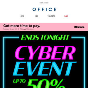 ⚠️ FINAL FEW HOURS OF OUR CYBER EVENT ⚠️ UP TO 50% OFF