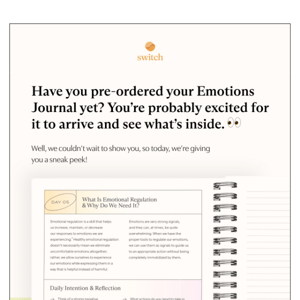 Time for a sneak peek at the Emotions Journal! 👀