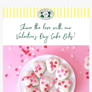 Share the 💕 with our Valentine's Day Cake Bite Assortment