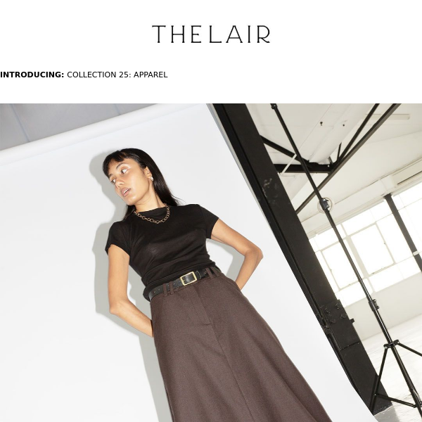 NEW: COLLECTION 25 APPAREL BY THE LAIR