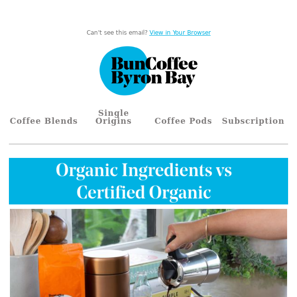 Is your coffee actually Certified Organic? 🧡