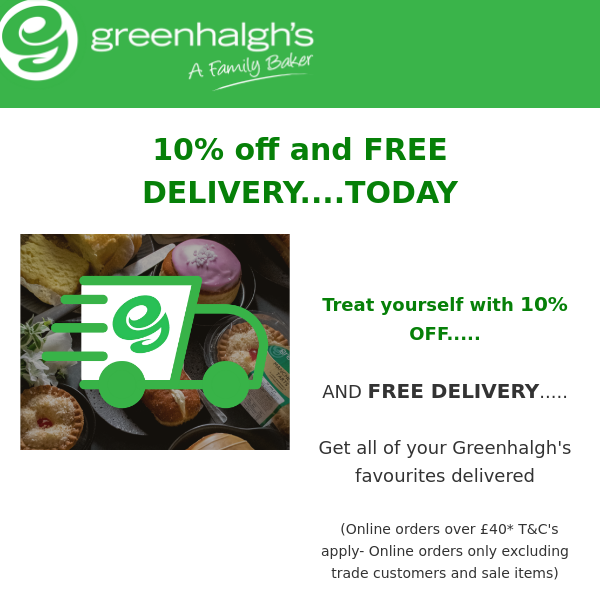 Treat yourself to our heavenly cakes with FREE delivery and SAVINGS!