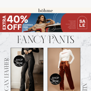 Get your fancy pants on!!