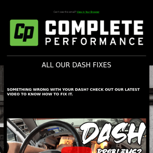 How To Fix Your Dash