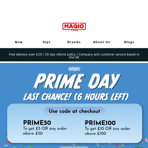Don't wait! Maqio Prime Day ends tonight at midnight! 🌙