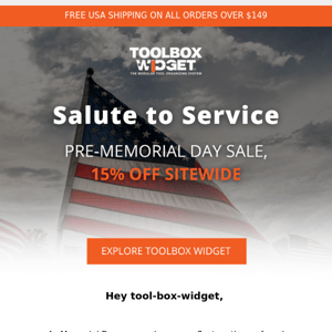 Early Memorial Day Sale: Save 15%, Give 5%