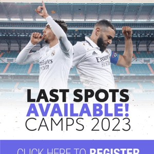 LAST SPOTS AVAILABLE! - REAL MADRID CAMPS