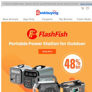  💥Flashfish Brand Sale | ⚡Power Station Up To 48% Off!