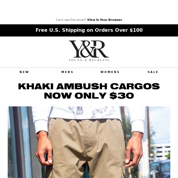 Cargos for $30?? Who's getting fired - Young & Reckless