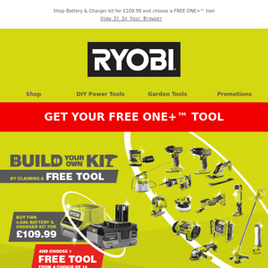 Build Your Own DIY Starter Kit by claiming a FREE tool! 👍