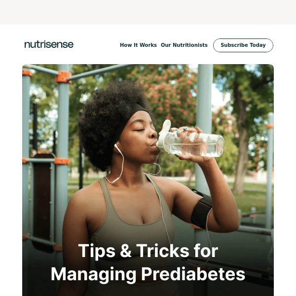 Tips & tricks for managing prediabetes