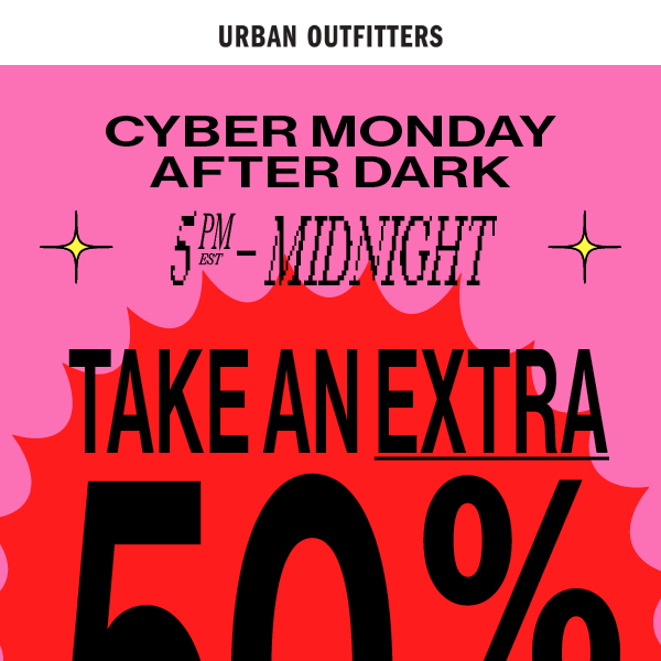 🌙 take an EXTRA 50% OFF • now ’til midnight →