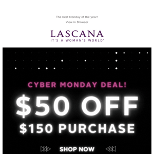 ✨$50 off $150 today for Cyber Monday✨
