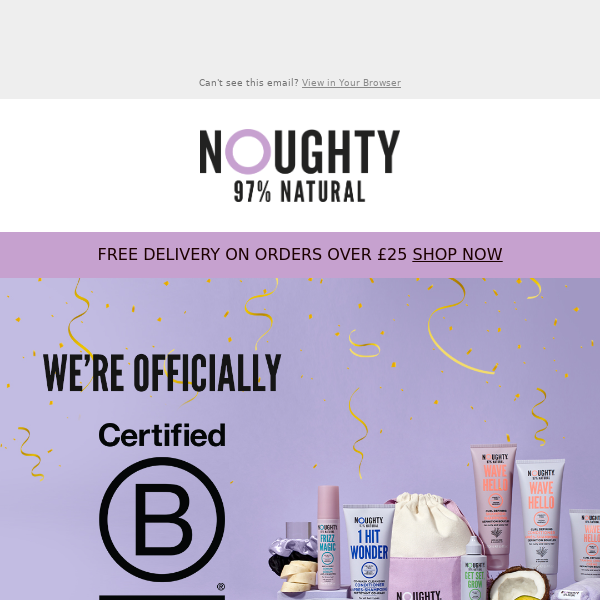 🎉 Noughty Does It Again! We're B Corp Certified!