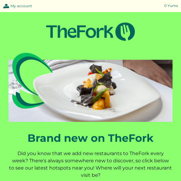 [NEW] The latest restaurants available on TheFork!