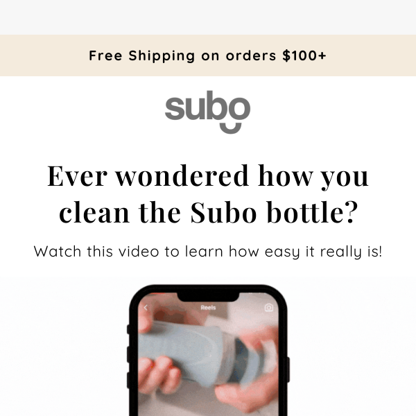 How do you clean a Subo bottle??