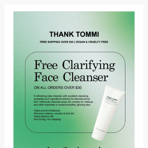 ✅ FREE CLARIFYING CLEANSER ✅