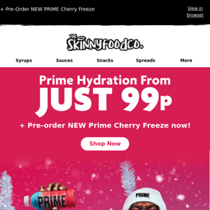 Cheapest PRIME Hydration in the UK - From 99p