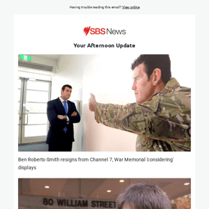 Ben Roberts-Smith resigns from Channel 7 | Minimum wage to rise by 5.75 per cent | Are school hours sexist?