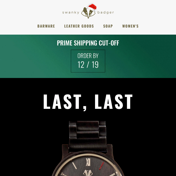 FINAL HOURS for Holiday Gifts - Choose Prime Shipping