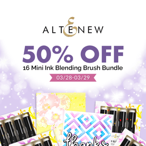 🌟 Flash Sale! 50% off Mini Blending Brushes + FREE Stenciling Class!