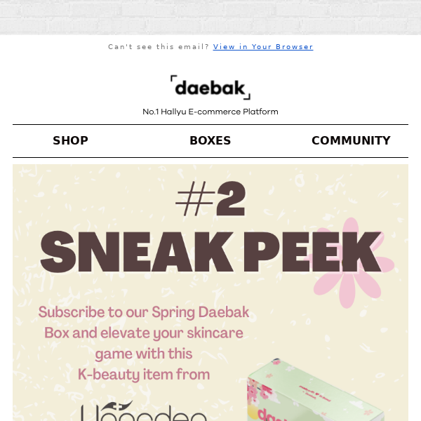 Are you waiting for the 2nd sneak peek item, Daebak Box! 🍋